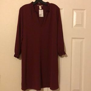 Maroon Ha& M dress